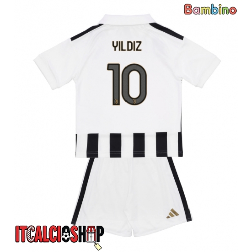 Juventus Kenan Yildiz #10 Prima Maglia Bambino 2026-27 Manica Corta (+ Pantaloni corti)